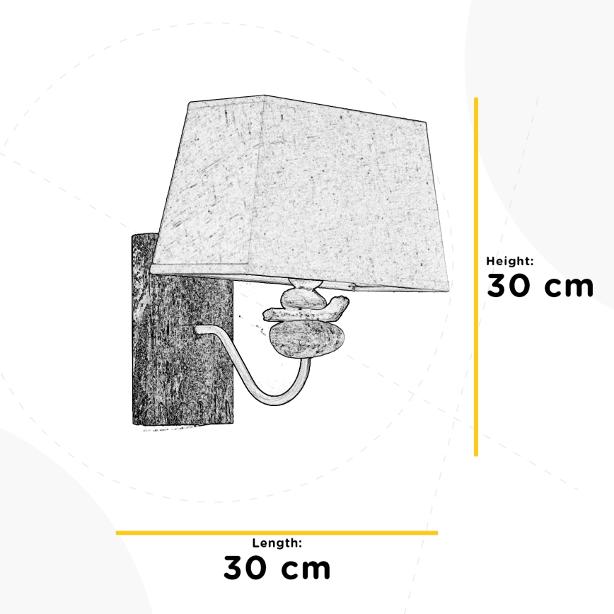 ONLI - Seinävalaisin SEREGON 1xE27/22W/230V