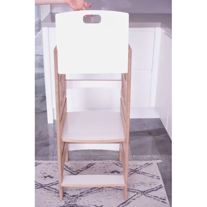Oppimistorni KULE 90x50 cm ruskea/valkoinen