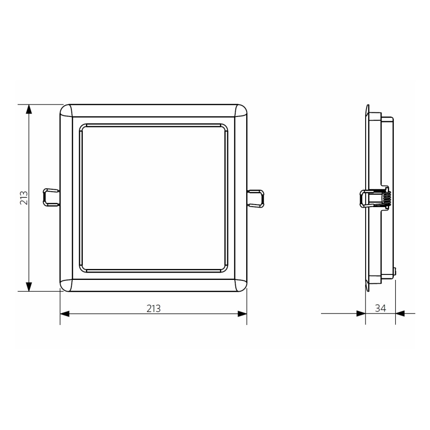 Opple 26666 - LED Kylpyhuoneen upotettu valo LED/24W/230V 3000K IP44