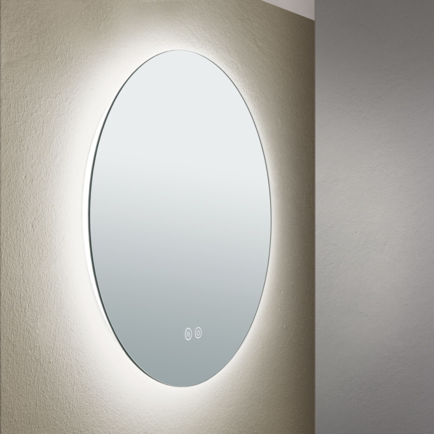 LED Kylpyhuone seinä peili kanssa taustavalo FOCUS LED/18W/230V 3000/4200/6000K halkaisija 45 cm IP44