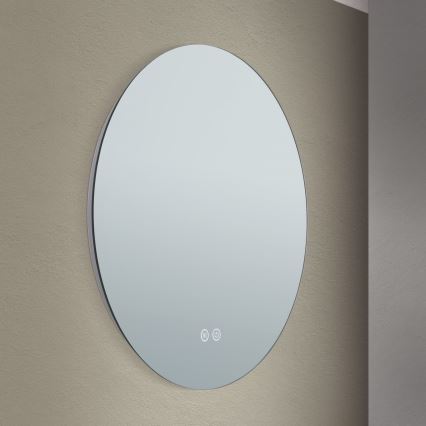 LED Kylpyhuone seinä peili kanssa taustavalo FOCUS LED/18W/230V 3000/4200/6000K halkaisija 45 cm IP44