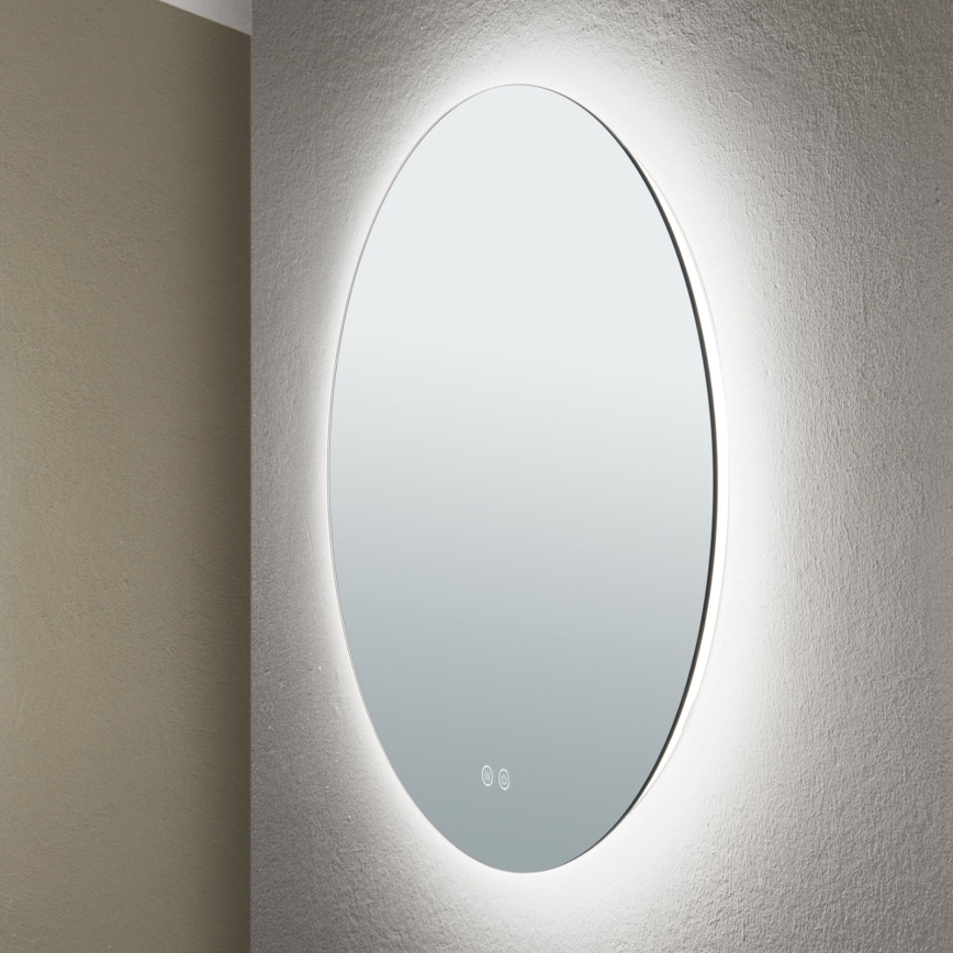 LED Kylpyhuone seinä peili kanssa taustavalo FOCUS LED/25W/230V 3000/4200/6000K halkaisija 60 cm IP44