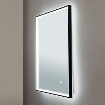 LED Kylpyhuoneen lämmitettävä seinäpeili valolla FRAME LED/48W/230V 3000/4000/6000K 60x45 cm IP44