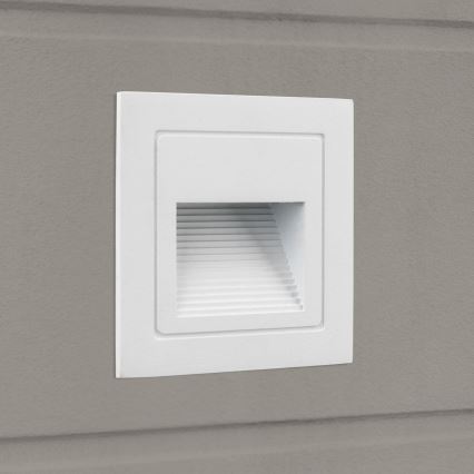 LED Sisäänrakennettu valo LORO LED/2W/230V IP65 valkoinen