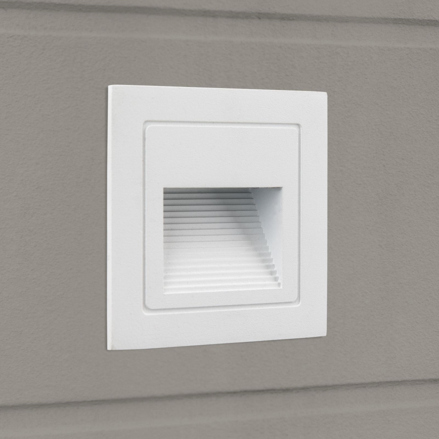 LED Sisäänrakennettu valo LORO LED/2W/230V IP65 valkoinen