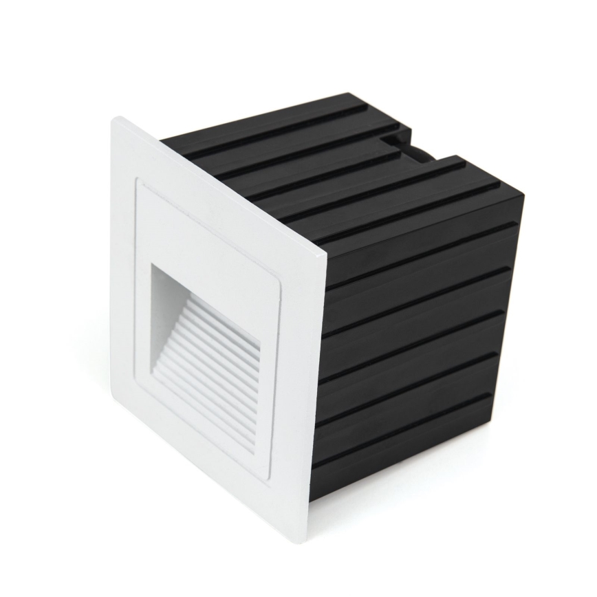 LED Sisäänrakennettu valo LORO LED/2W/230V IP65 valkoinen