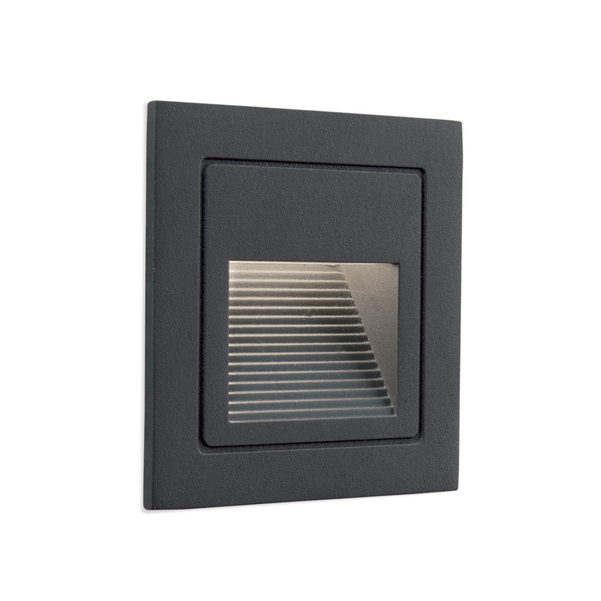 LED Upotettava valaisin LORO LED/2W/230V IP65 antrasiitti