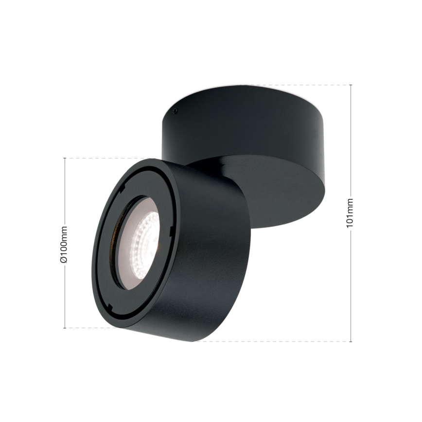 LED Himmennettävä kylpyhuone kohdevalo HARVEY LED/15W/230V IP65 musta