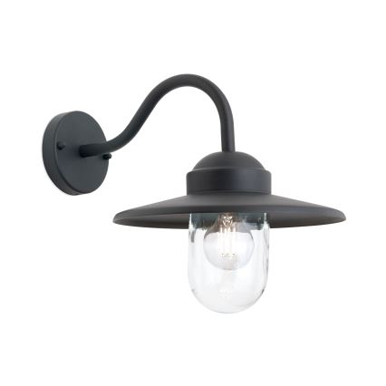 Ulkoseinävalaisin EDWARD 1xE27/60W/230V IP44 musta