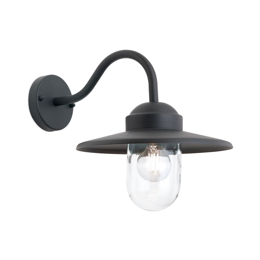 Ulkoseinävalaisin EDWARD 1xE27/60W/230V IP44 musta
