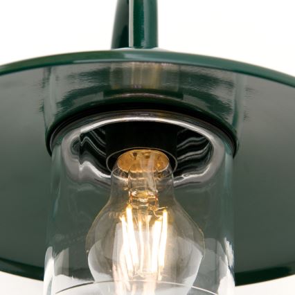Ulkoseinävalaisin EDWARD 1xE27/60W/230V IP44 vihreä