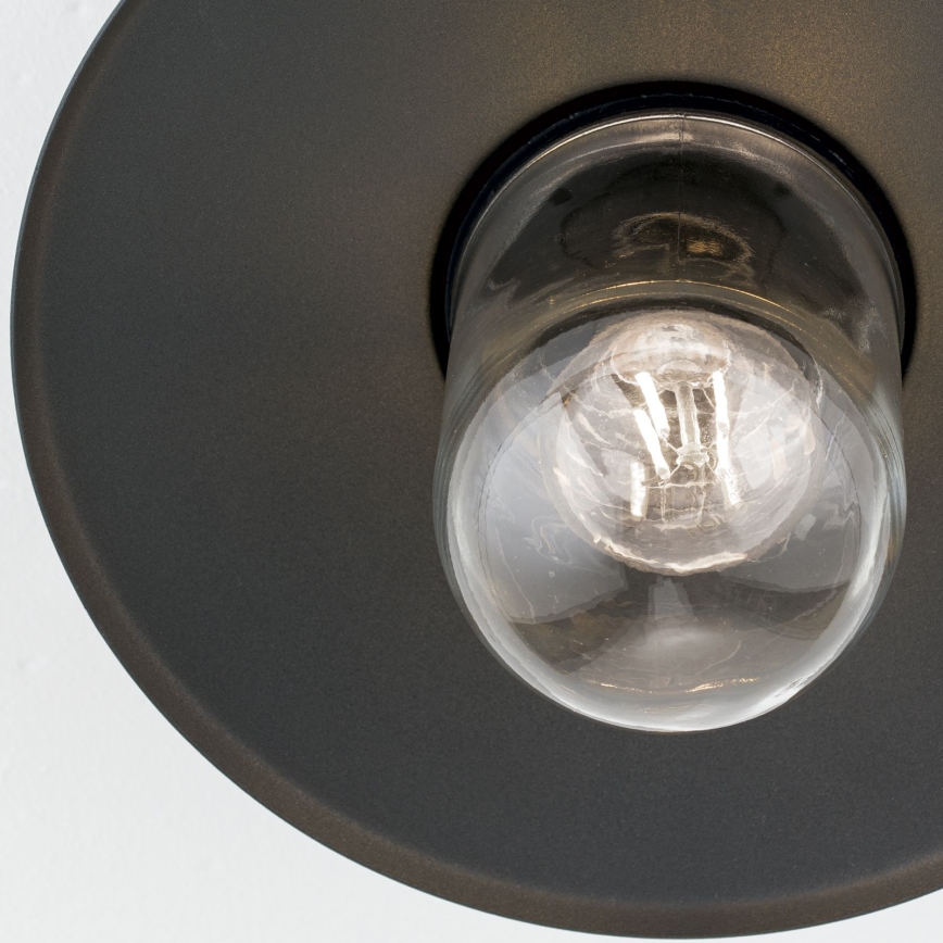 Kiinnitettävä kattokruunu ulkokäyttöön EDWARD 1xE27/60W/230V IP44 musta