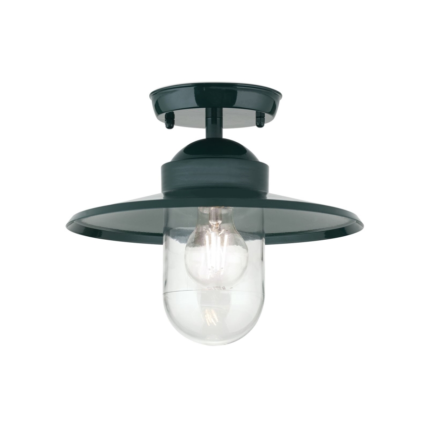 Kiinnitettävä kattokruunu ulkokäyttöön EDWARD 1xE27/60W/230V IP44 vihreä
