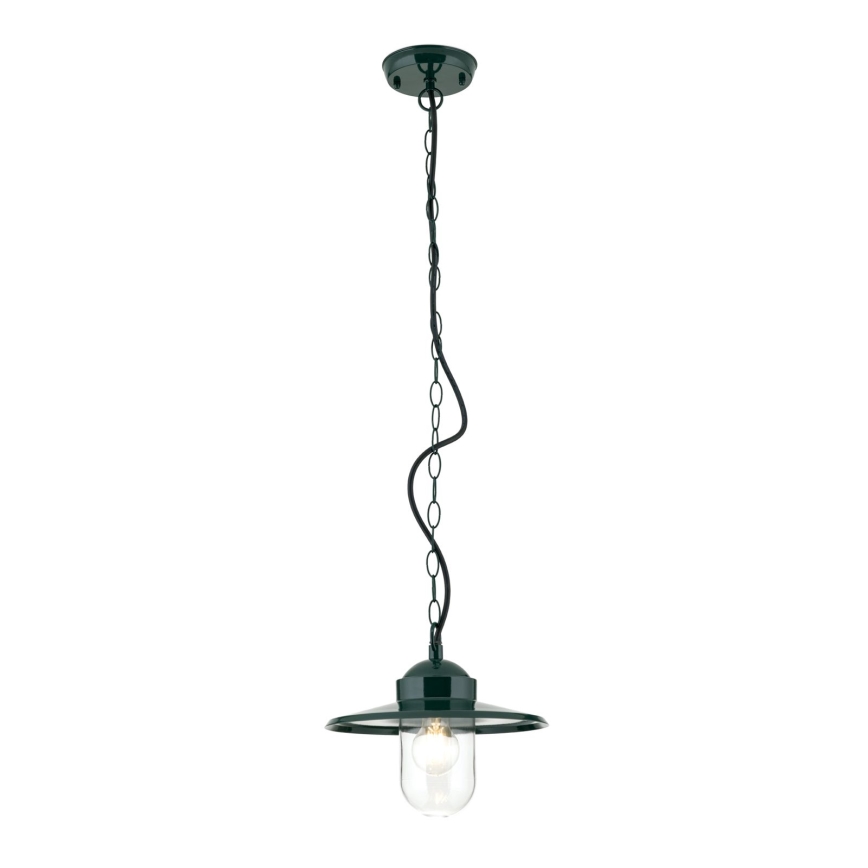 Ulkoriippuvalaisin EDWARD 1xE27/60W/230V IP44 vihreä