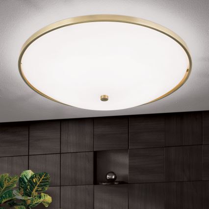 Kattovalo AIDA 5xE27/60W/230V halkaisija 56,5 cm messinki