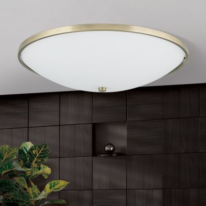 Kattovalo AIDA 5xE27/60W/230V halkaisija 56,5 cm messinki