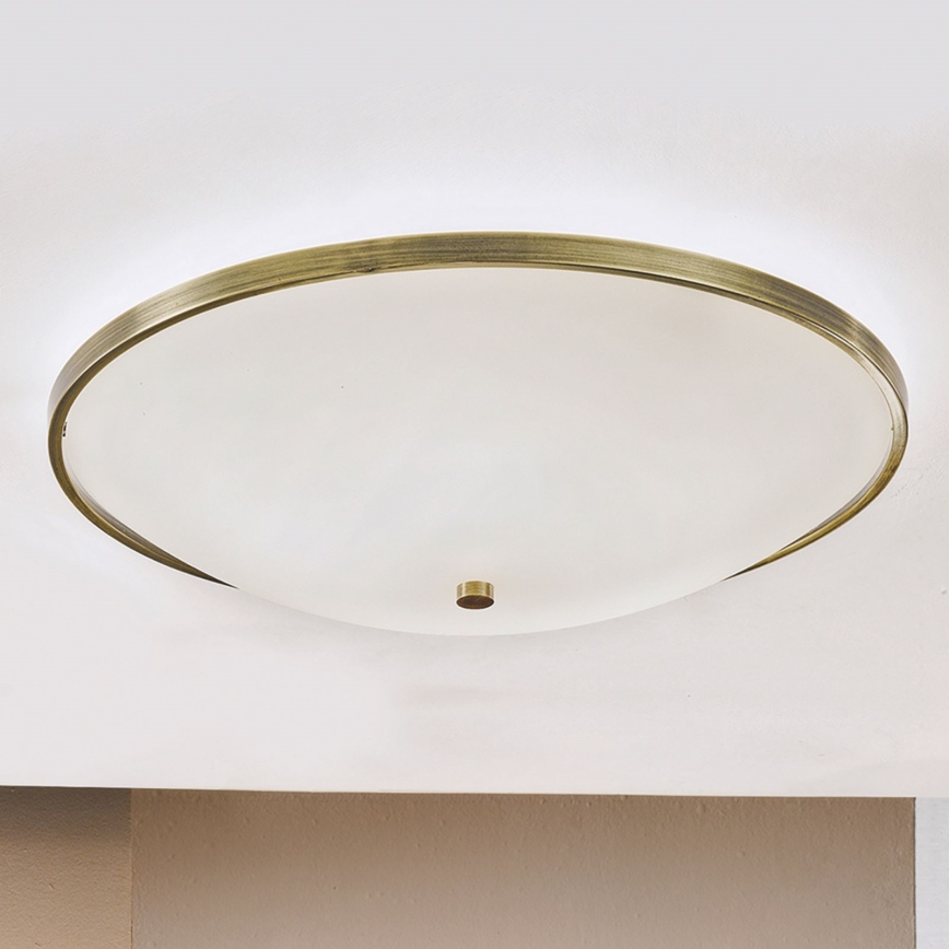 Kattovalo AIDA 5xE27/60W/230V halkaisija 56,5 cm messinki