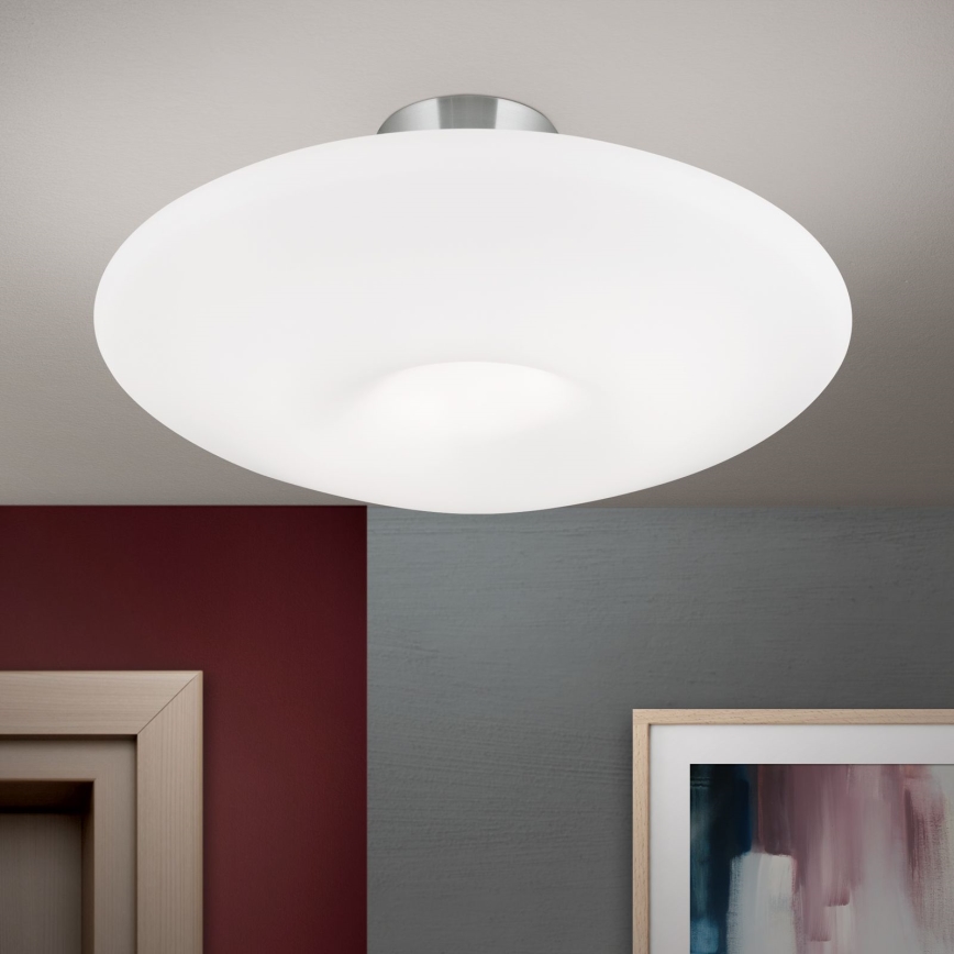 Kattovalo BLANC 2xE27/60W/230V halkaisija 49 cm mattakromi