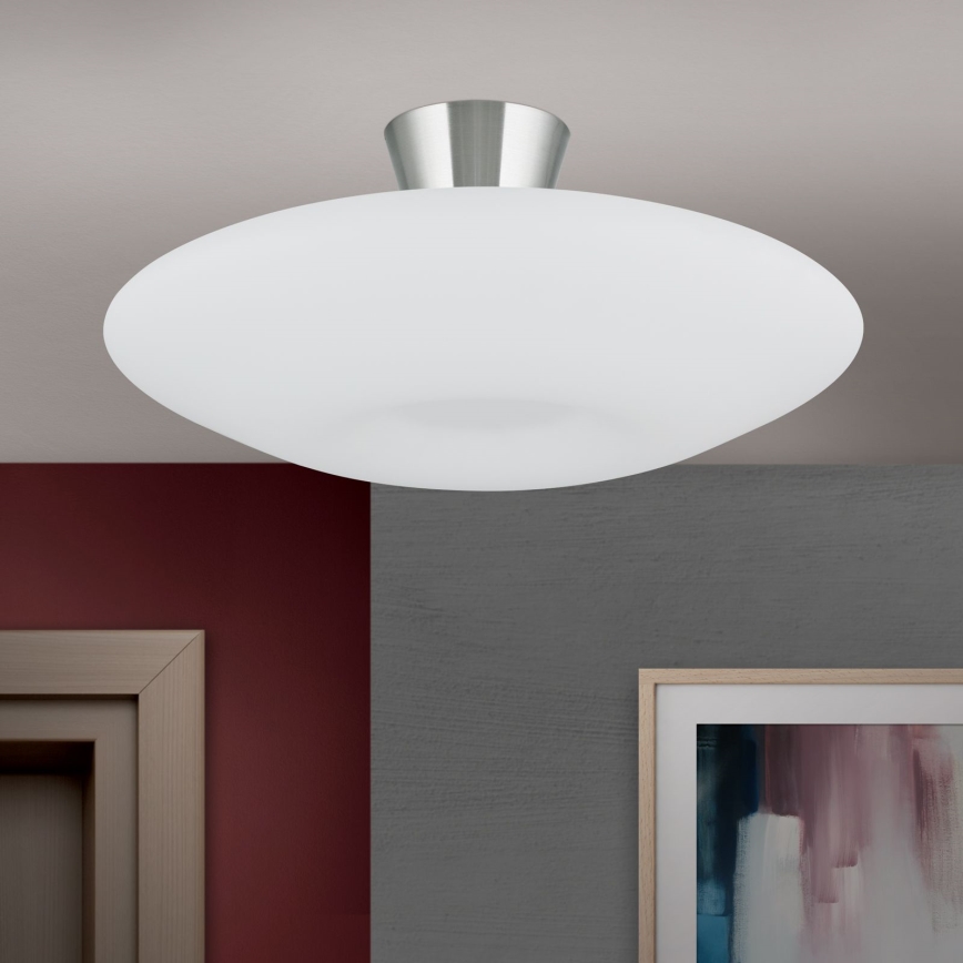 Kattovalo BLANC 2xE27/60W/230V halkaisija 49 cm mattakromi