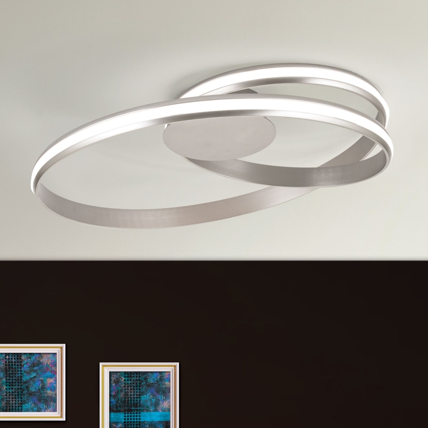 Himmennettävä LED-kattovalaisin CIRCUS LED/30W/230V hopea