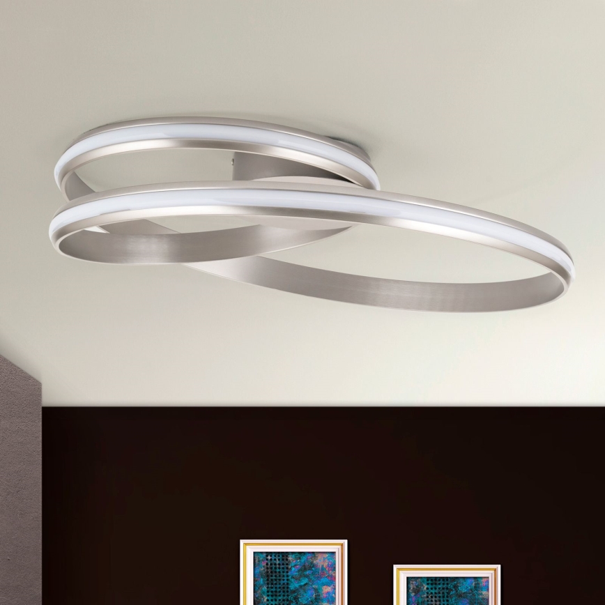 Himmennettävä LED-kattovalaisin CIRCUS LED/30W/230V hopea