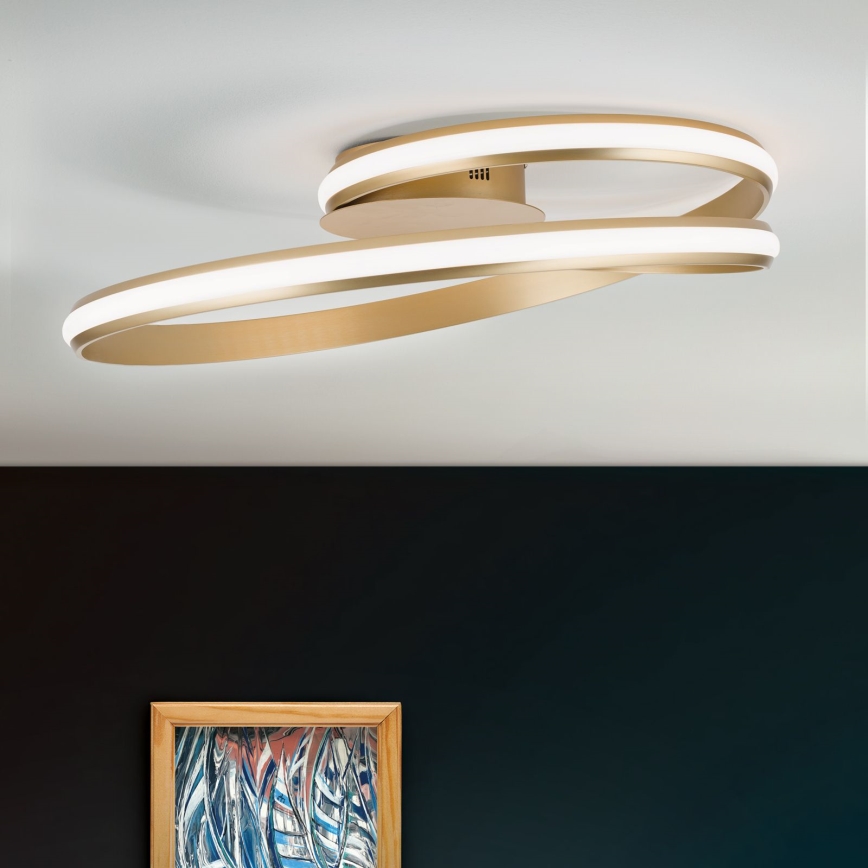 Himmennettävä LED-kattovalaisin CIRCUS LED/30W/230V kulta