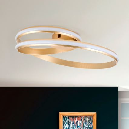 Himmennettävä LED-kattovalaisin CIRCUS LED/30W/230V kulta