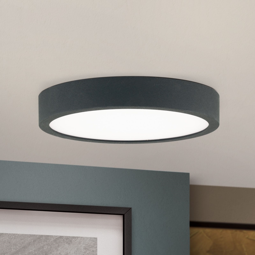 LED-kattovalaisin BULLY LED/12W/230V halkaisija 14 cm musta