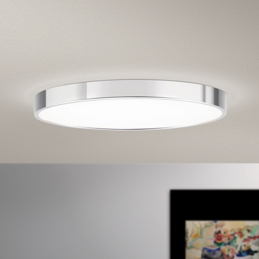 LED-kattovalaisin BULLY LED/28W/230V halkaisija 28 cm kiiltävä kromi