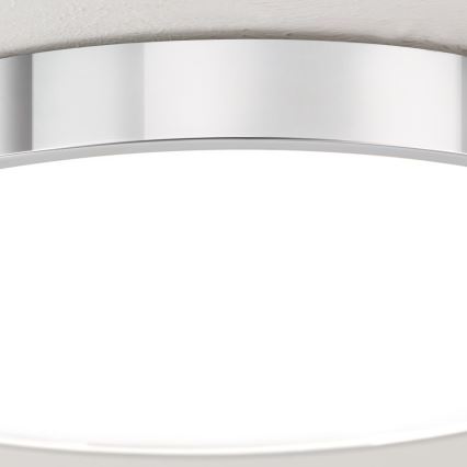 LED-kattovalaisin BULLY LED/28W/230V halkaisija 28 cm kiiltävä kromi