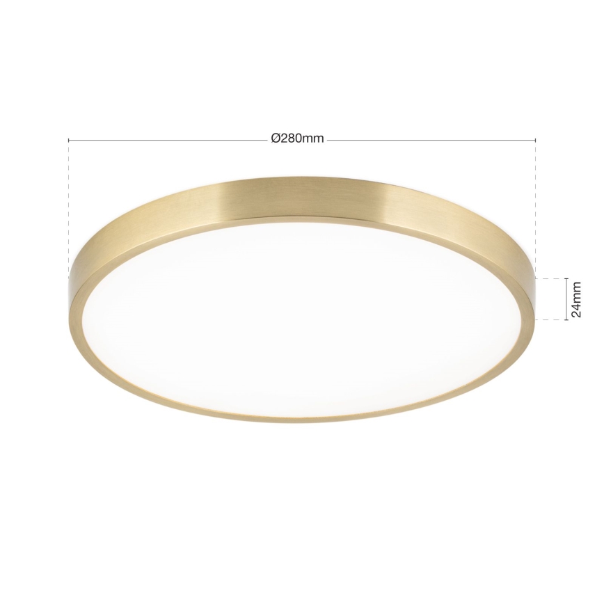 LED-kattovalaisin BULLY LED/28W/230V halkaisija 28 cm kulta