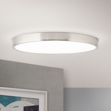 LED-kattovalaisin BULLY LED/28W/230V halkaisija 28 cm mattakromi