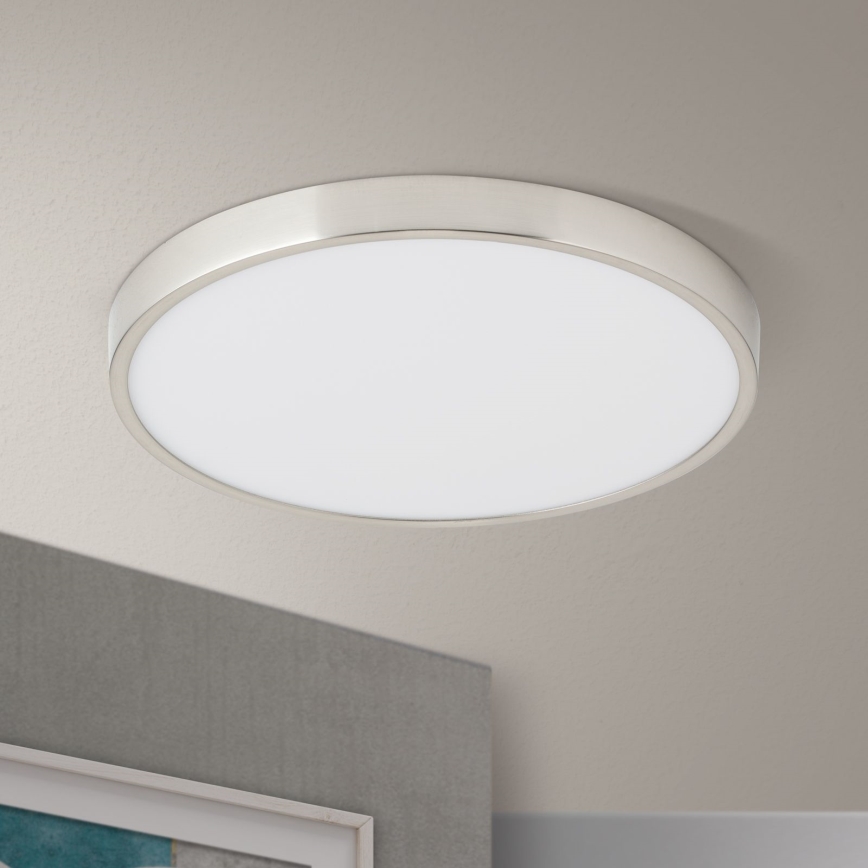 LED-kattovalaisin BULLY LED/28W/230V halkaisija 28 cm mattakromi