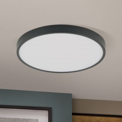 LED-kattovalaisin BULLY LED/28W/230V halkaisija 28 cm musta