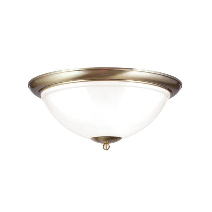 Kattovalo AUSTRIAN OLD LAMP 3xE27/60W/230V halkaisija 50 cm pronssi/valkoinen