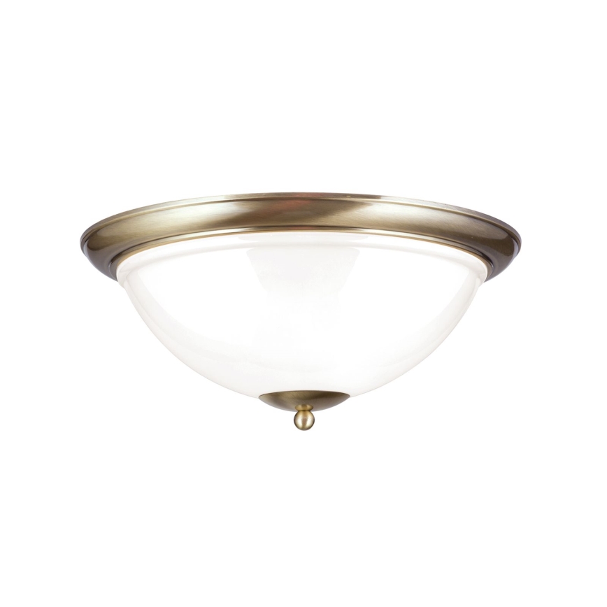 Kattovalo AUSTRIAN OLD LAMP 3xE27/60W/230V halkaisija 50 cm pronssi/valkoinen