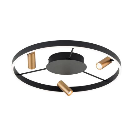 Himmennettävä LED-kattovalaisin BERLIN LED/50W/230V musta/kulta