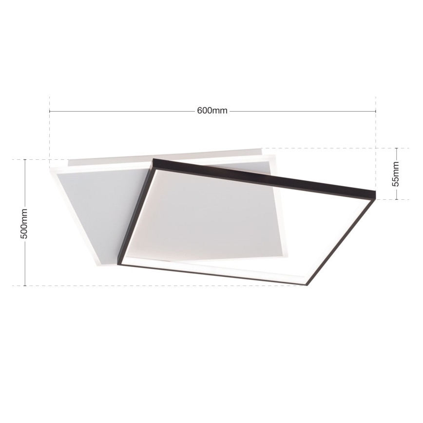 Himmennettävä LED-kattovalaisin EMANUEL LED/50W/230V valkoinen/musta