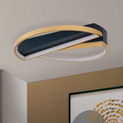 Himmennettävä LED-kattovalaisin OLGA LED/28W/230V kulta/musta