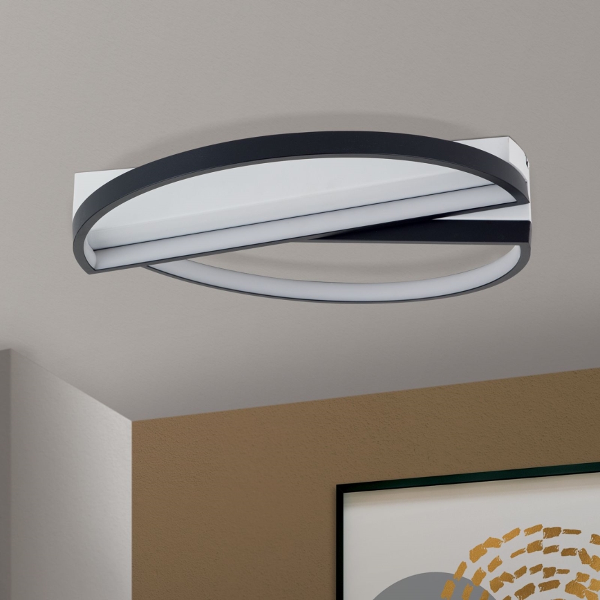 Himmennettävä LED-kattovalaisin OLGA LED/28W/230V musta/valkoinen