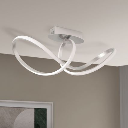 LED-himmennyskattokruunu CIRCUS LED/30W/230V mattakromi
