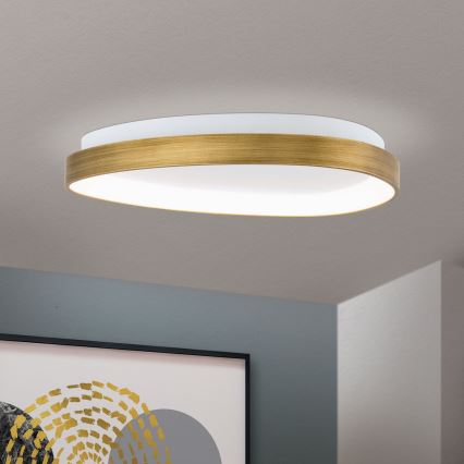 LED-kattovalaisin CHARLIE LED/35W/230V halkaisija 45 cm kulta