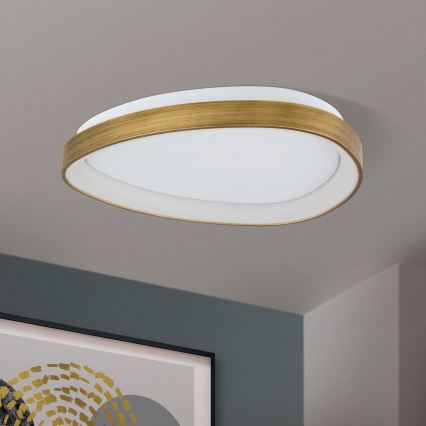 LED-kattovalaisin CHARLIE LED/35W/230V halkaisija 45 cm kulta