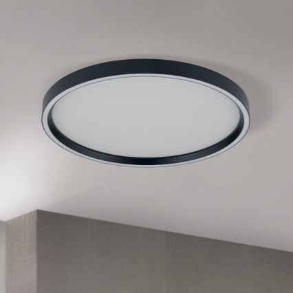 Himmennettävä LED-kattovalaisin MASCA LED/36W/230V 2700/3350/4000K halkaisija 40 cm musta