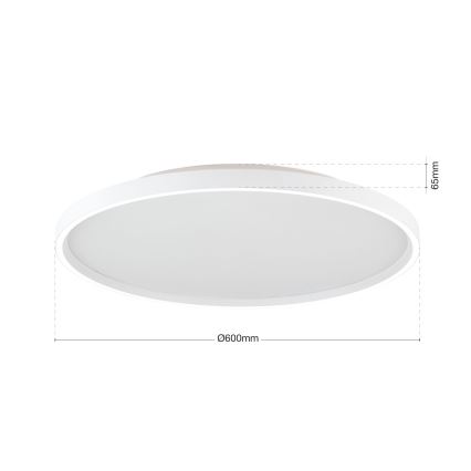 Himmennettävä LED-kattovalaisin MASCA LED/47W/230V 2700/3350/4000K halkaisija 60 cm valkoinen