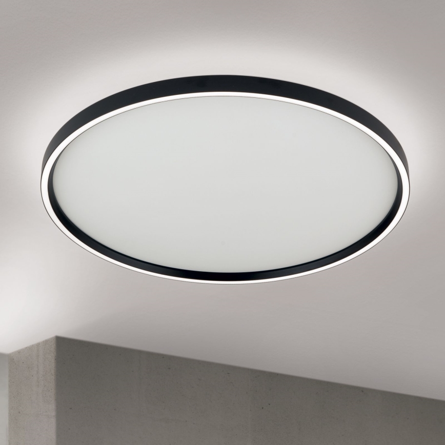 Himmennettävä LED-kattovalaisin MASCA LED/47W/230V 2700/3350/4000K halkaisija 60 cm musta