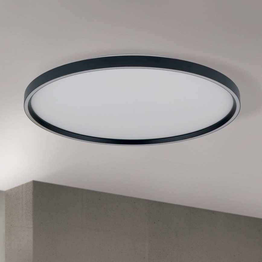 Himmennettävä LED-kattovalaisin MASCA LED/47W/230V 2700/3350/4000K halkaisija 60 cm musta
