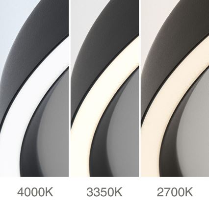 Himmennettävä LED-kattovalaisin MASCA LED/47W/230V 2700/3350/4000K halkaisija 60 cm musta