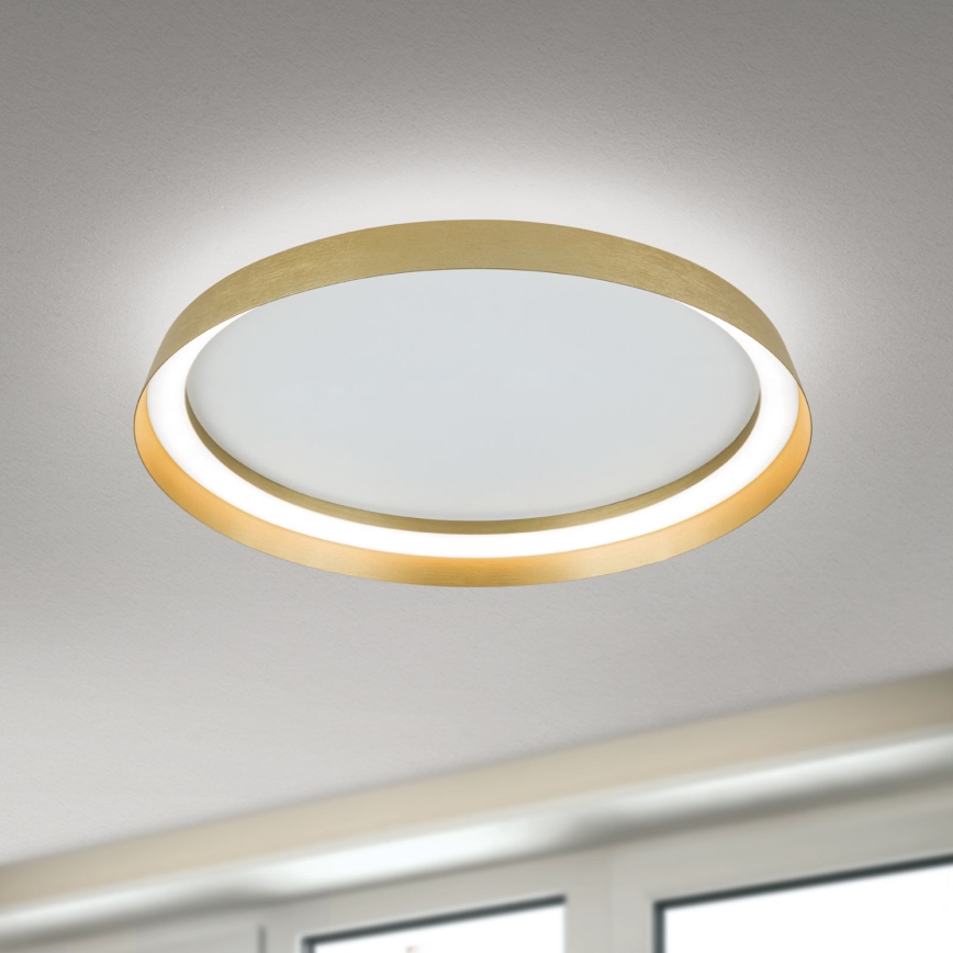 Himmennettävä LED-kattovalaisin MANTA LED/38W/230V 2700/3000/4000K halkaisija 45 cm kulta