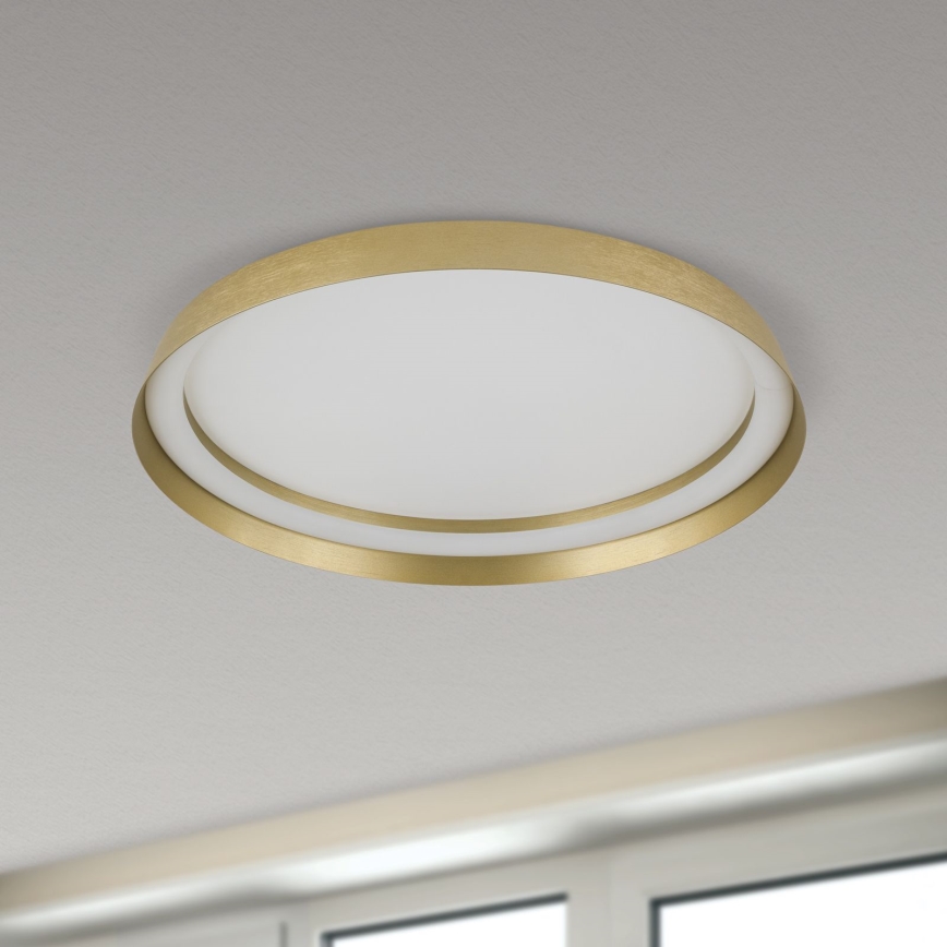 Himmennettävä LED-kattovalaisin MANTA LED/38W/230V 2700/3000/4000K halkaisija 45 cm kulta